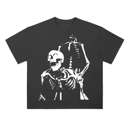 Skeleton BackShoot's Premium Heavyweight Cotton T-Shirt